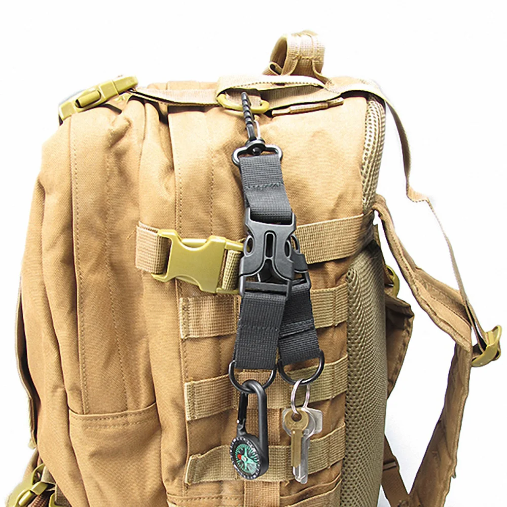 Открытый Molle лямки Рюкзак зажимы нейлоновая лента Пряжка прикрепить Зажим для