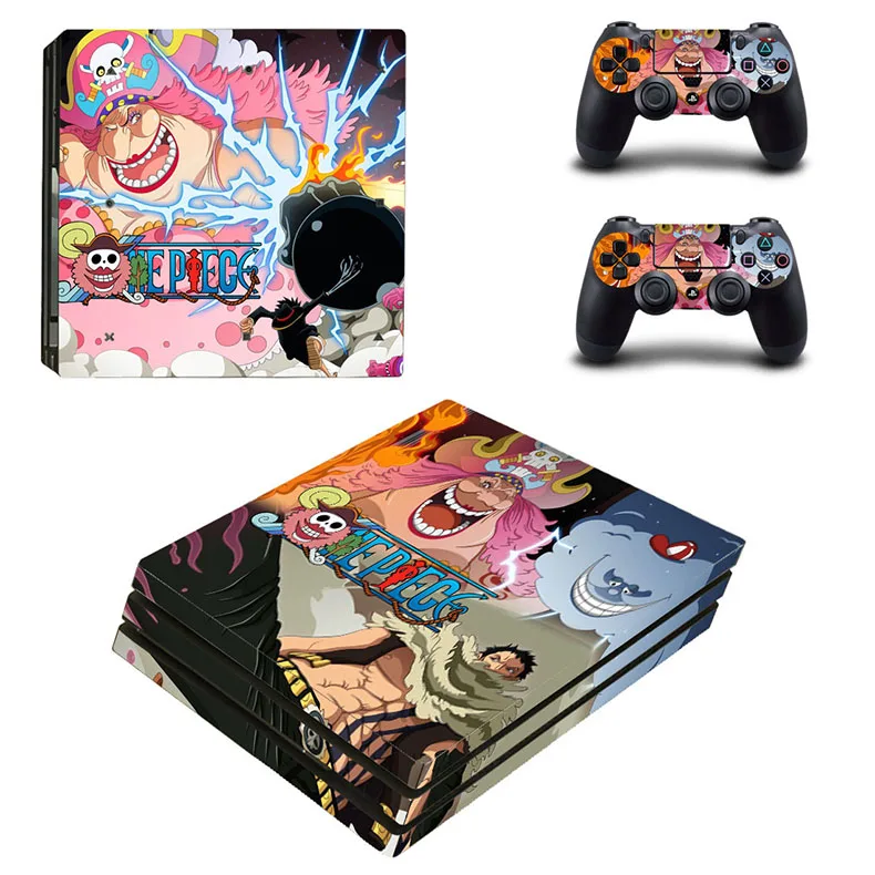 Аниме PS4 Pro стикер кожи s Play станция 4 Pro one piece Наклейка для sony Playstation 4 Pro консоль и два контроллера - Цвет: YSP4P-2595