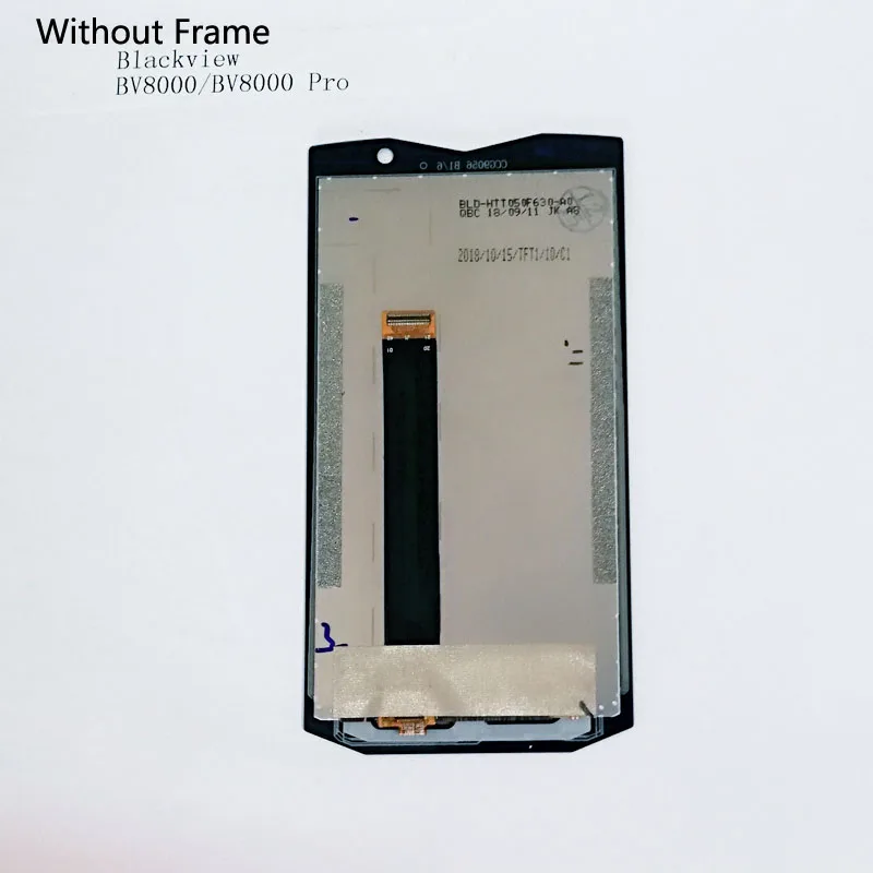5.0 Inch For Original BLACKVIEW BV8000 Pro LCD Display + Touch Screen Digitizer Assembly Replacement Parts  With Frame