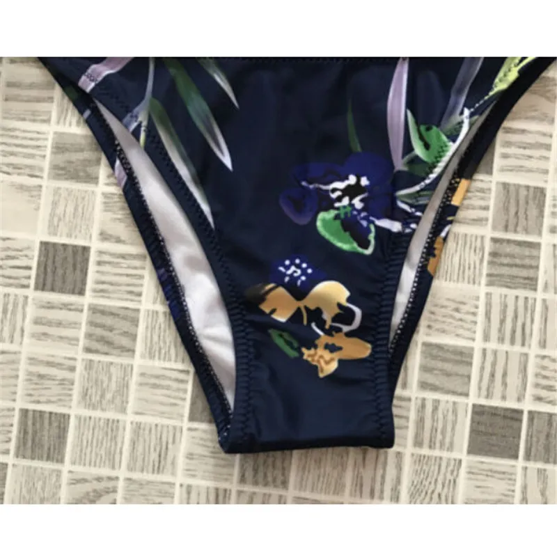 2017 завернутый грудь купальник бикини бразильское для женщин винтажный Ретро