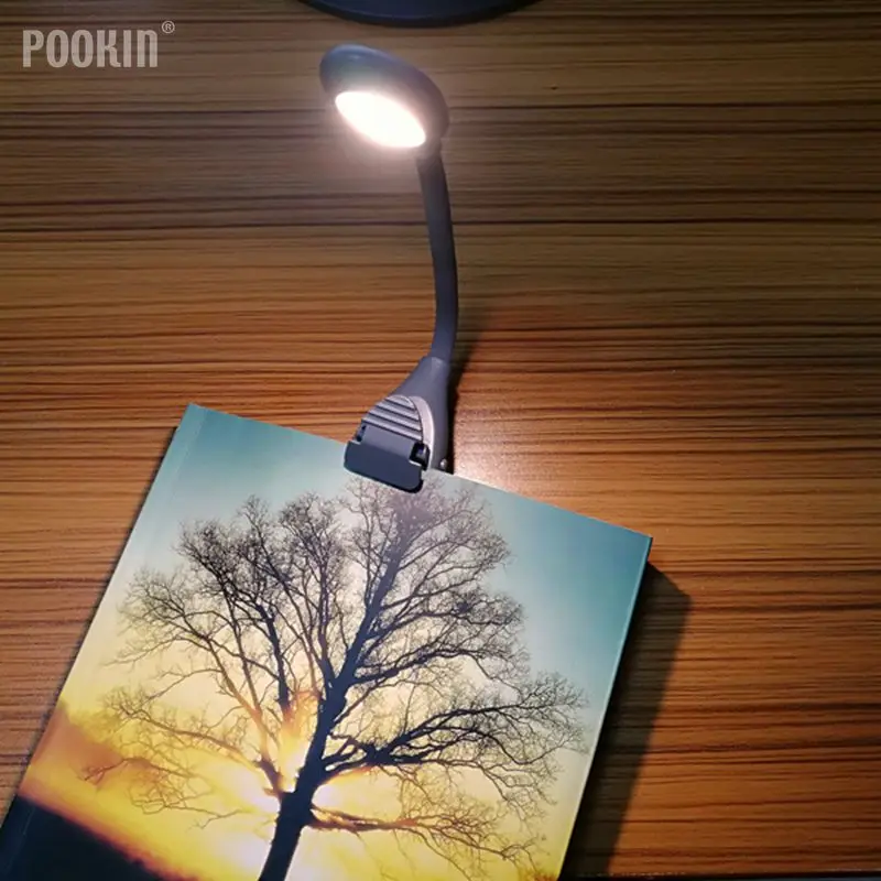 Светодиодная USB перезаряжаемая лампа для книг 3 цвета регулируемая температура