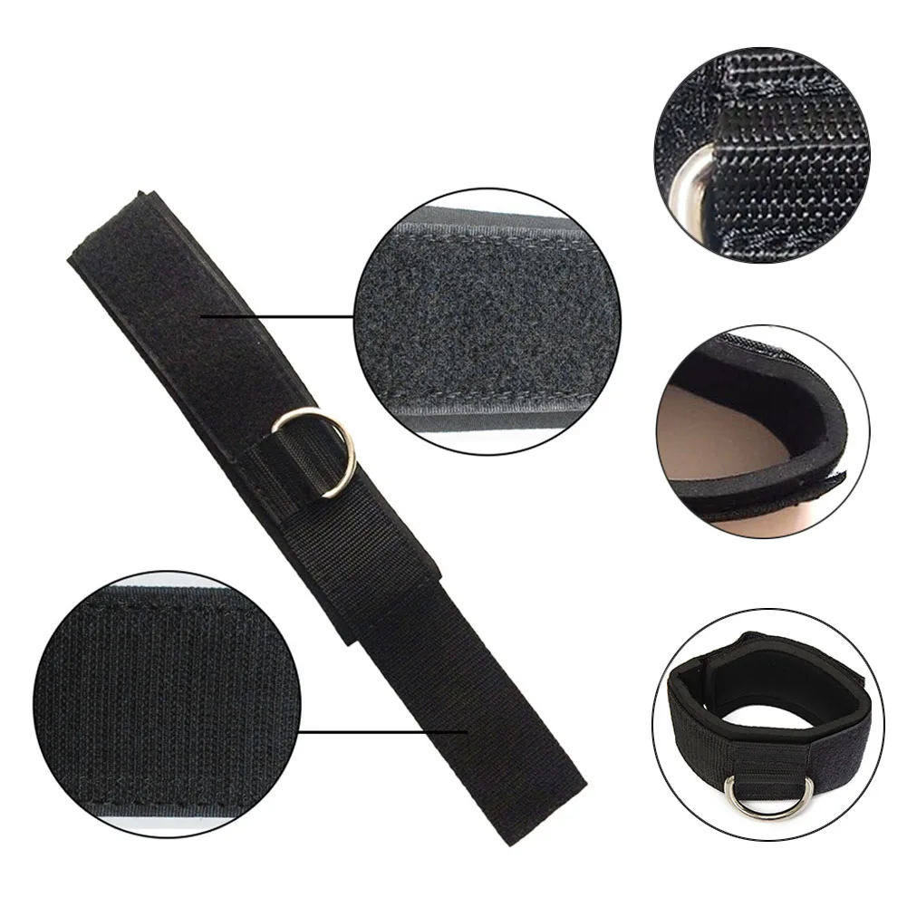 Новый 2 шт лодыжки двойной ремень фитнес-ремень ноги бедра шкив тренажерный зал