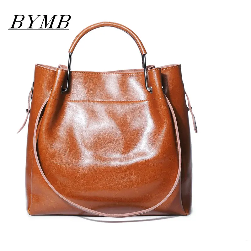 

new 100% genuine leather bag ladies' handbag of cow leather for vintage handbag Large Capacity Female Fashion bolsa