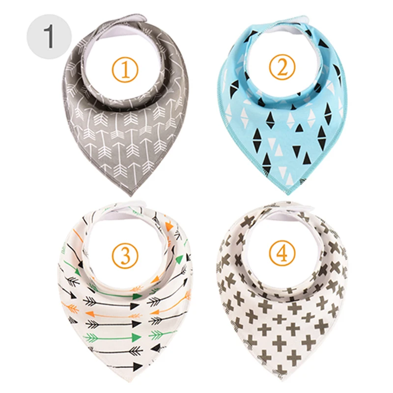 4 шт./лот детские слюнявчики для кормления Детские хлопковые нагрудник малыша