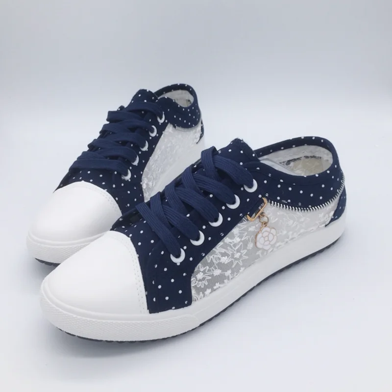 Новинка 2019 года сезон весна лето женская повседневная обувь в горошек на плоской