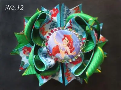 16 шт. 4 5 дюймовая атласная лента банты для волос с зажимом девочек заколки