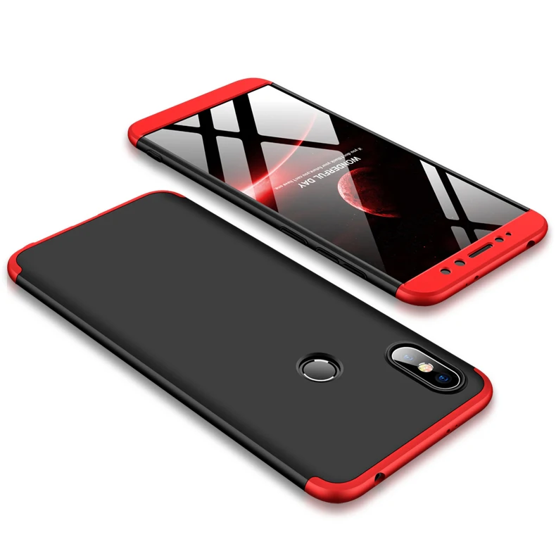 Чехол для Xiaomi Redmi S2 с полным корпусом на 360 градусов чехол противоударный