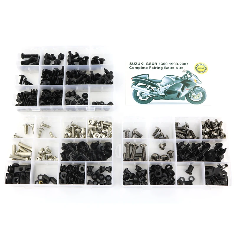 

Fit For Suzuki GSX1300R GSX-1300R 1999-2007 Hayabusa Complete Full Fairing Bolts Kit Clips Screws