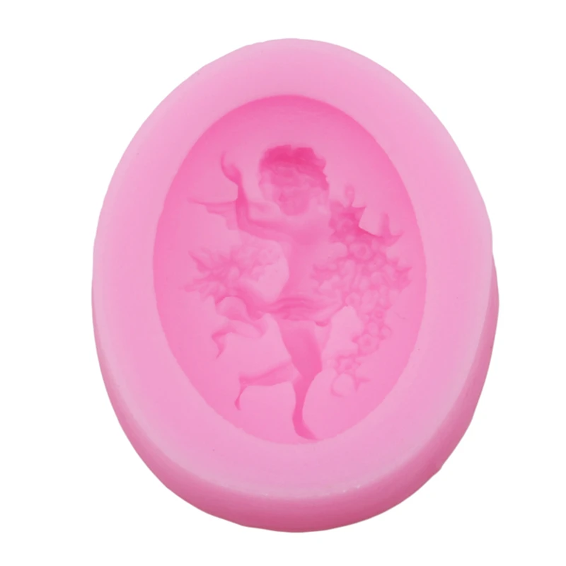 Силиконовая форма для выпечки 3D в форме сердца ангела инструмент помадки торта