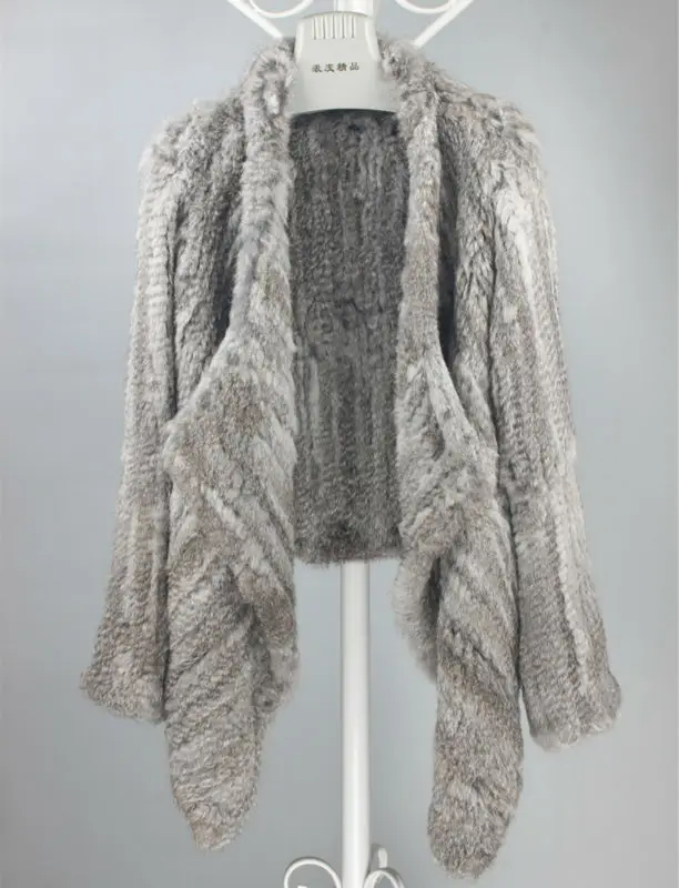 (TopFurMall) Женская куртка из натурального кроличьего меха пальто с отложным