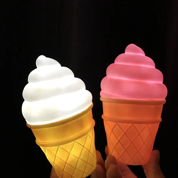 Милый ночник для мороженого светодиодный детский украшение комнаты детские