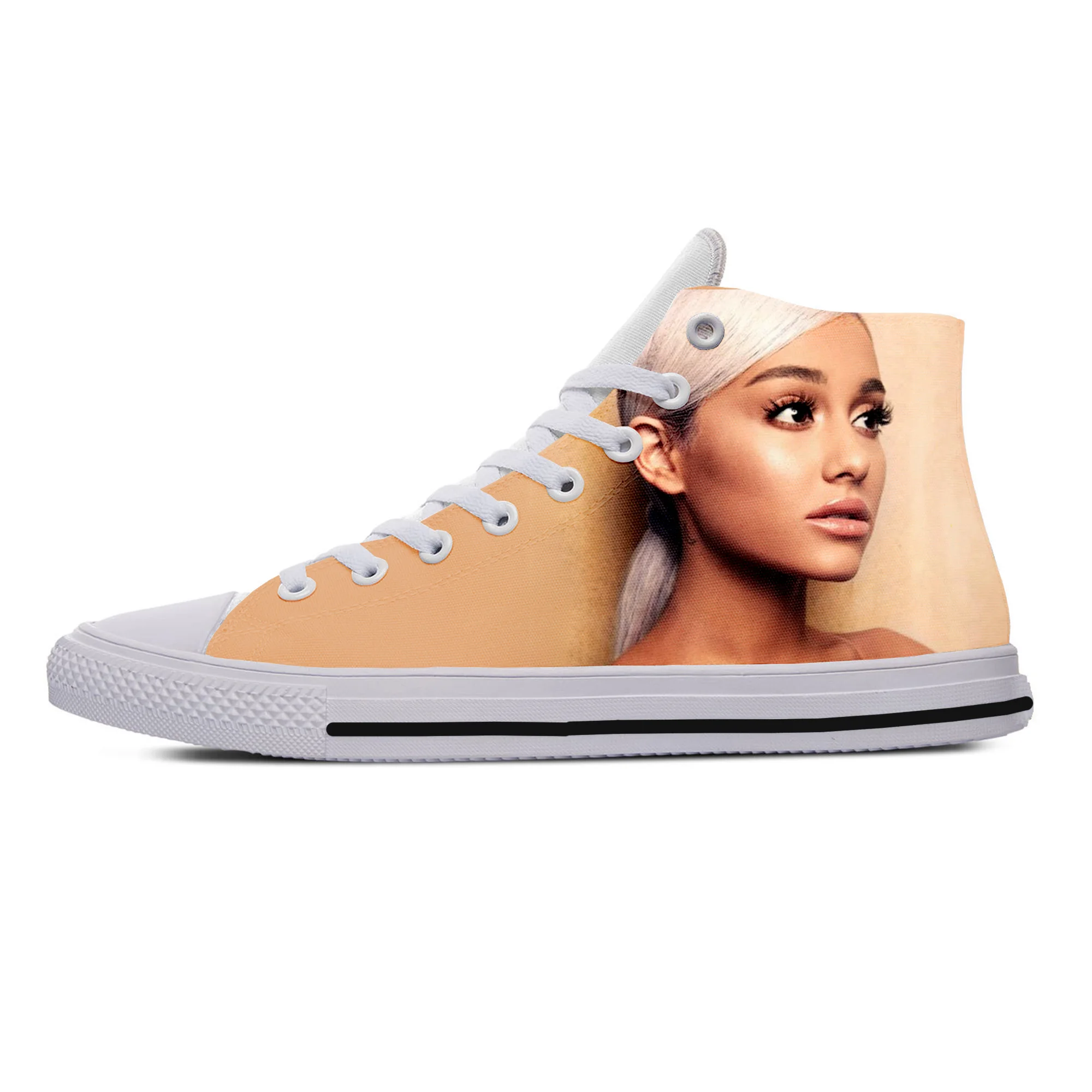 Ariana Grande 14 Горячая Мода 3D Ariana Grande высокие кроссовки для мужчин/женщин Высокое качество 3D печать ручной работы повседневная обувь - Цвет: Ariana Grande 14