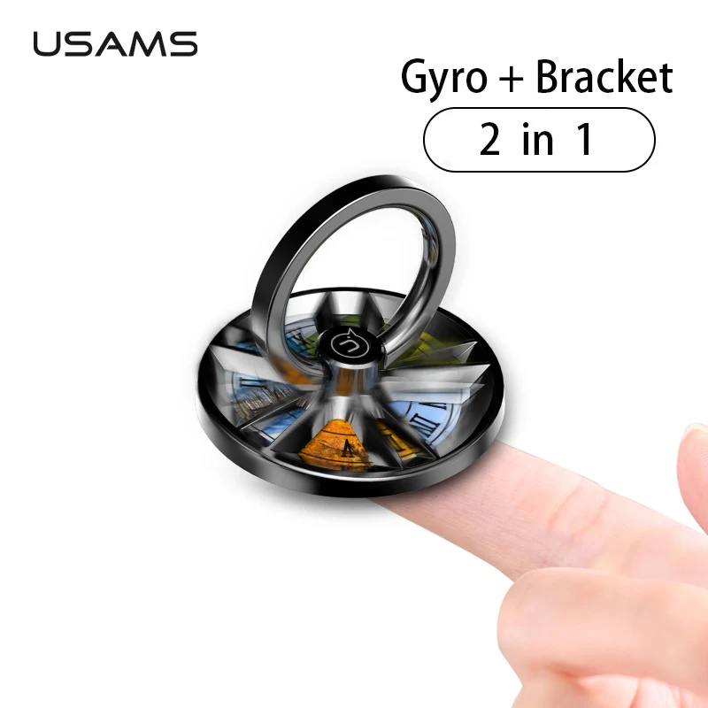 Палец кольцо держатель USAMS 360 градусов Металл смартфон мобильный телефон ручной