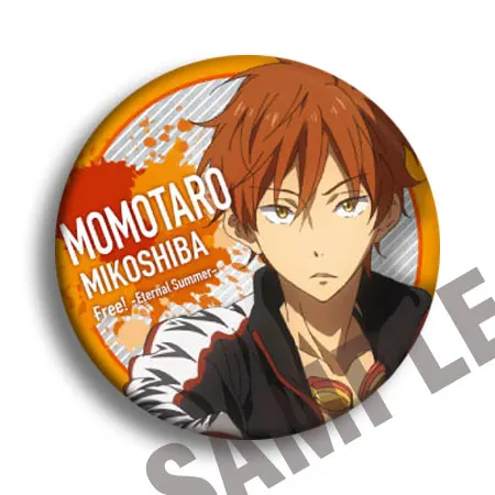Аниме значки 58 мм бесплатно! Iwatobi swim Club Nanase Haruka Bagdes брошь