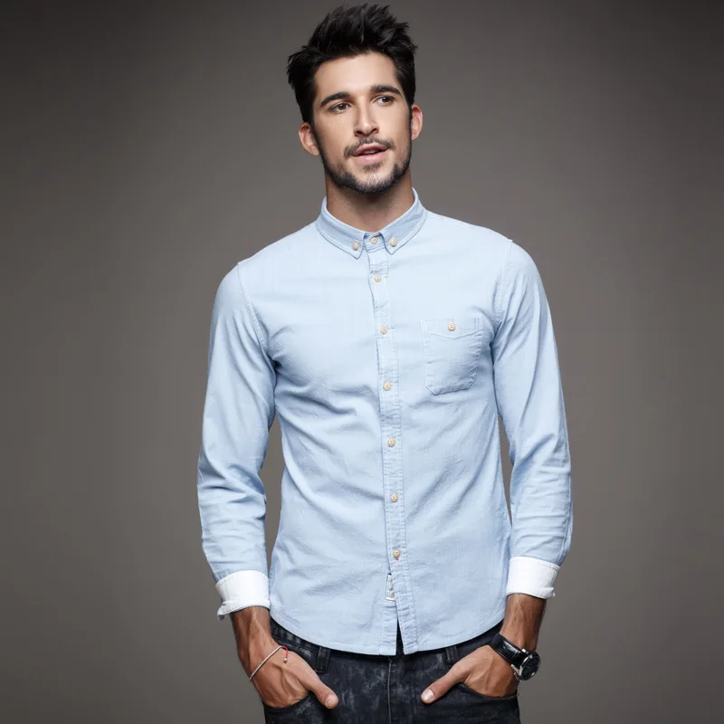 Новая мода Завышение блузка рубашка Мужская 2017 повседневные мужские белый Линн