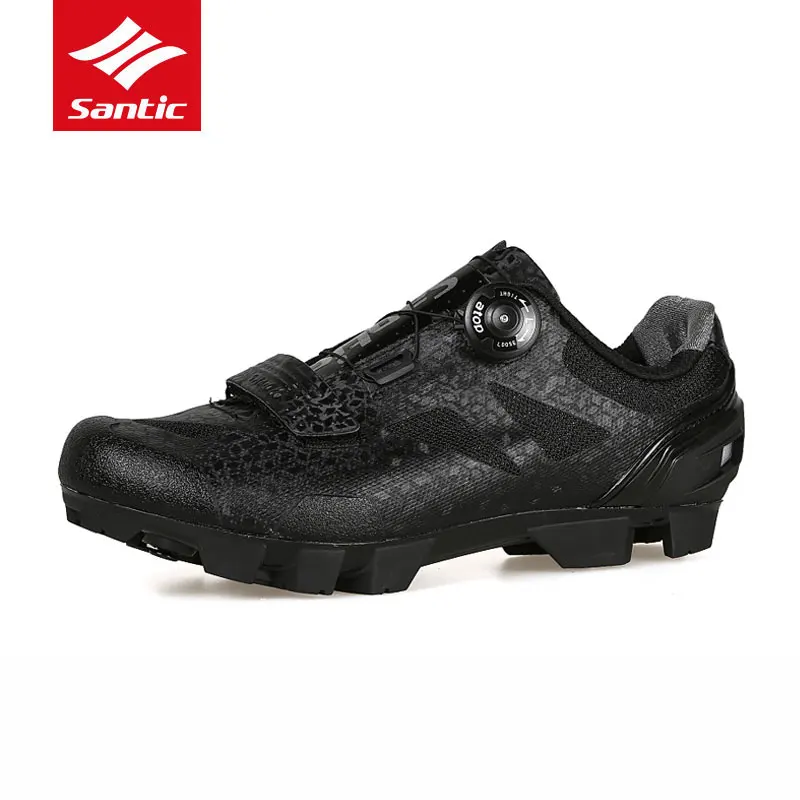 Santic Men Breathable Bicycle Cycling Shoes Professional MTB Mountain Bike Quick Dry PU Soft Elastic Lock Riding | Спорт и