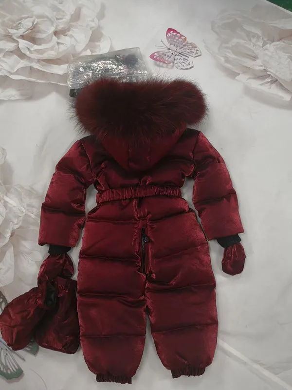2019 зимнее детское пуховое пальто зимняя куртка пуховик на утином пуху костюм