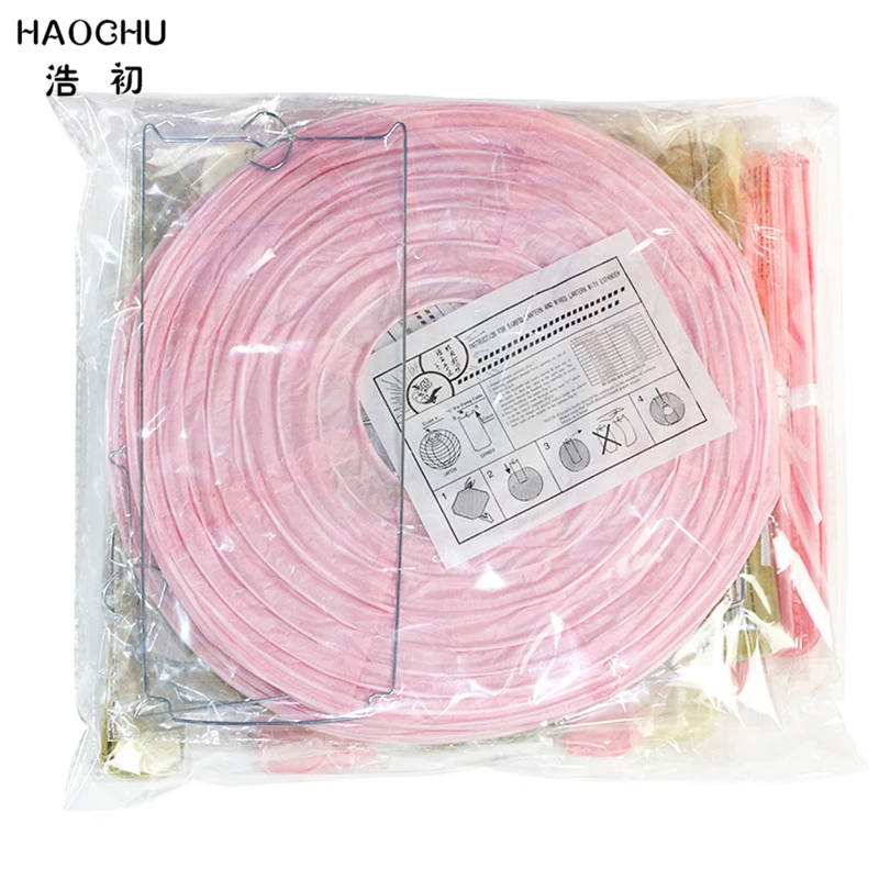 HAOCHU 26 шт. 2 метра сверкающая Бумажная гирлянда булочки золотые розовые помпоны из