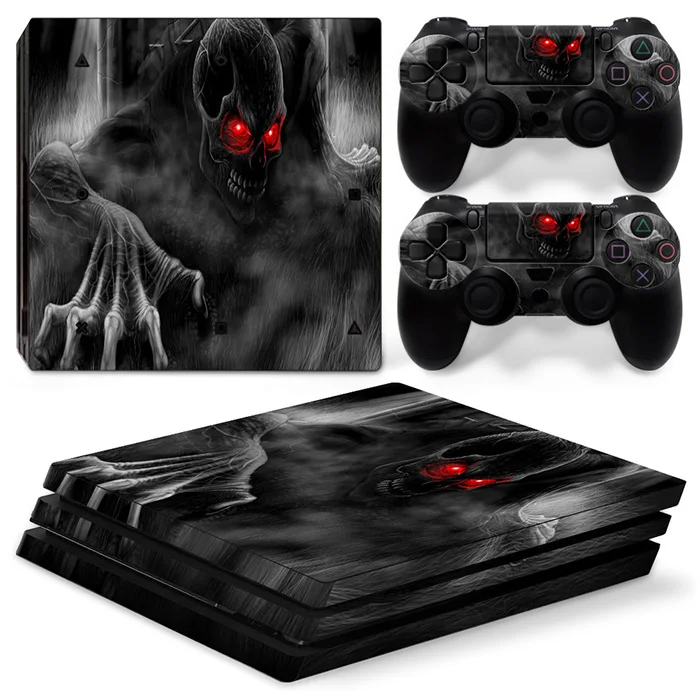 Супер новая версия Череп Дизайн Наклейка Обложка кожа Наклейка для Playstation 4 pro для PS4 Pro консоль контроллер