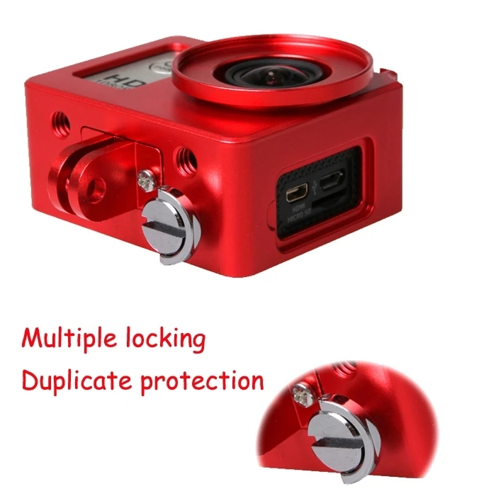 

PULUZ Universal Aluminum Alloy Protective Case with 40.5mm UV Filter & Lens Protective Cap for SJCAM SJ7000 SJ6000 SJ4000