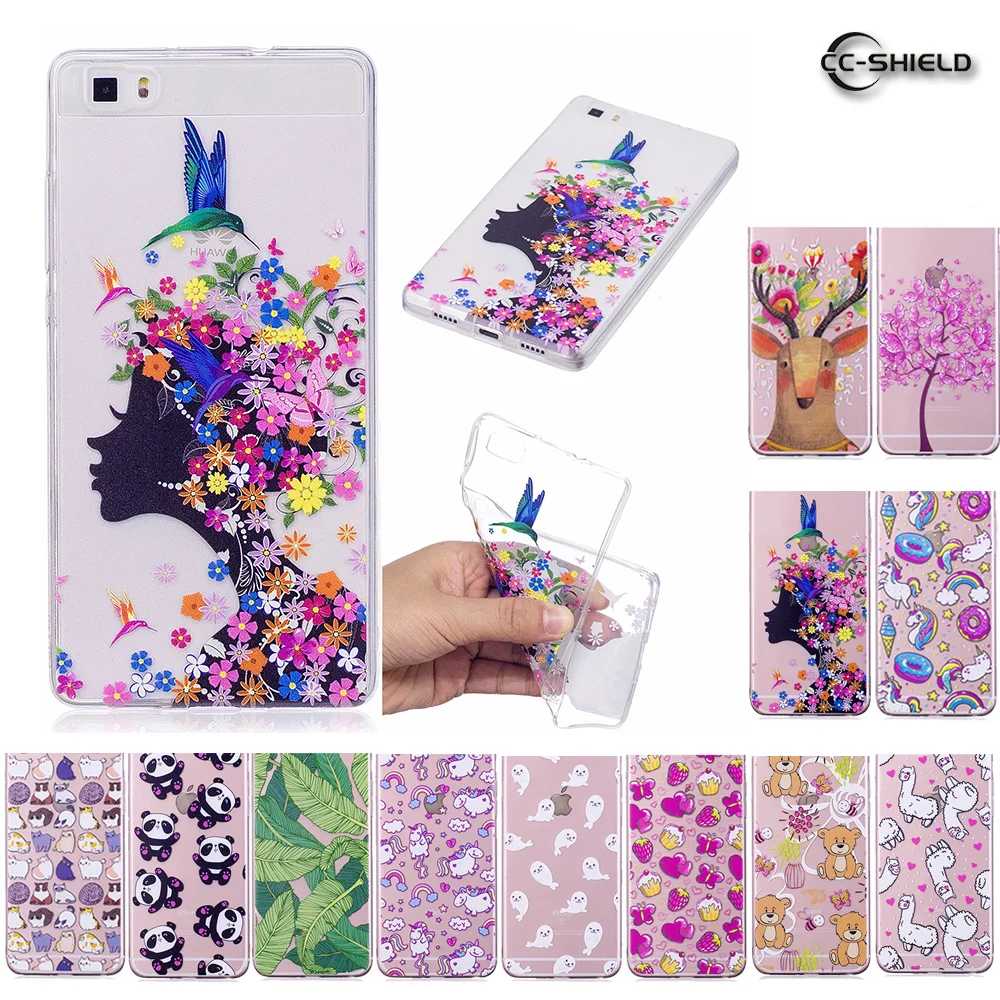 Soft Case for Huawei P8 Lite ALE-L21 ALE-L23 P8Lite Transparent Silicone Cover Phone Bag P 8 ALE L21 Coque |