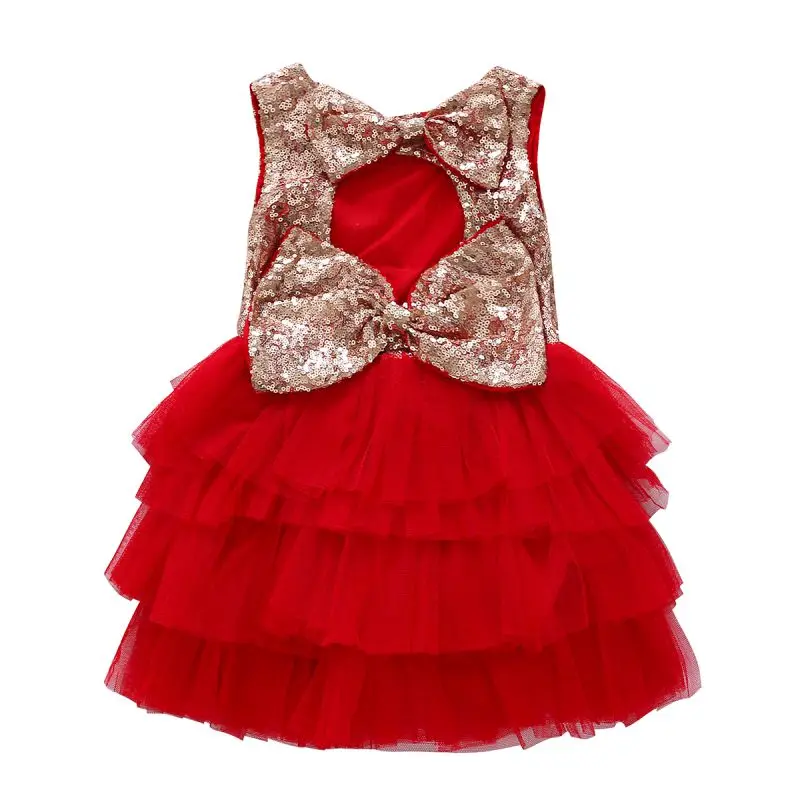 Платья для маленьких девочек летнее многослойное пышное платье детей без