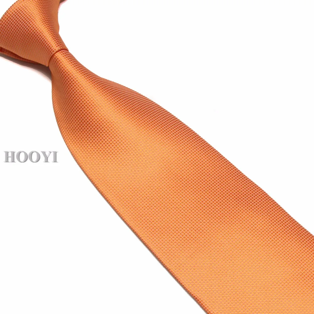 HOOYI 2019 men's ties neck tie solid plaid necktie high quality 15colors | Ties