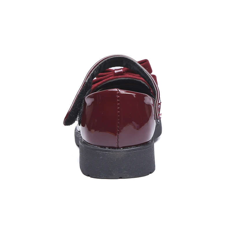 Весенне-осенние модели обуви принцессы для девочек Обувь с бантом Однотонная