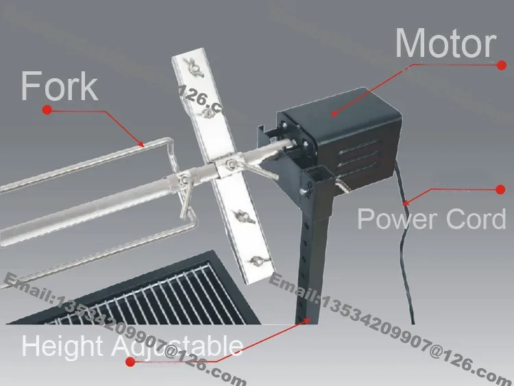 Бесплатная доставка курица среднего гироскопа гриле Принадлежности для