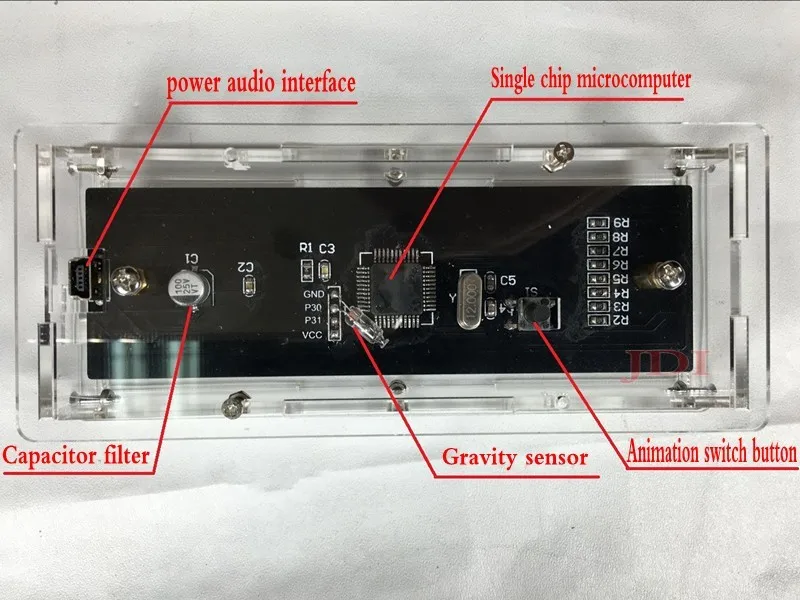DIY наборы светодиодный музыкальный аудио спектр индикаторный усилитель доска синий цвет