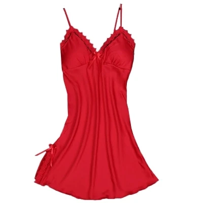 Ночная рубашка женская кружевная с треугольным вырезом|Ночные сорочки и пижамы| |