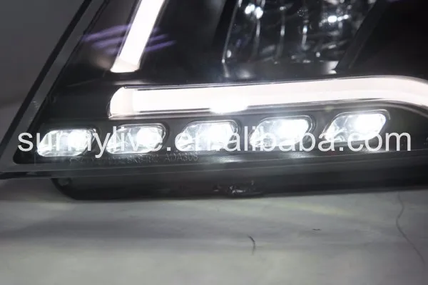 Светодиодный светильник на голову с линзой проектора для Audi A3 2008-2012 года, автомобиль с галогенным стандартом
