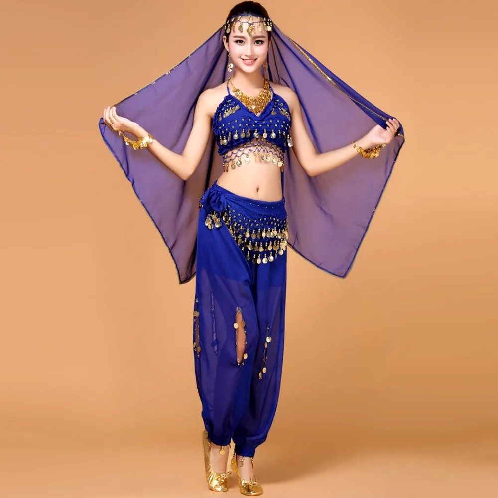 Новинка 2019 костюм для индийского танца живота 4 шт./2 шт. женское/женское платье