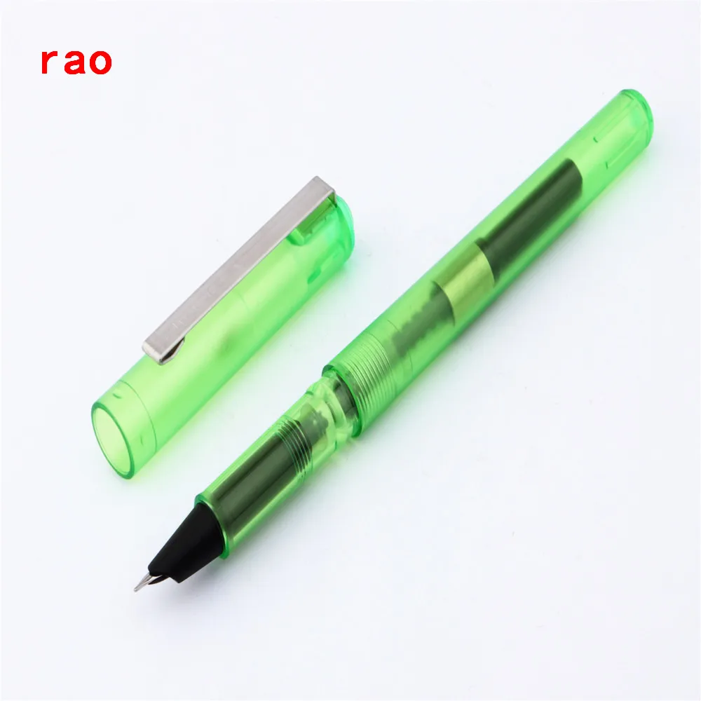 JINHAO 991, прозрачный цветной перьевая ручка для школьников и офиса, Новинка - Цвет: Transparent green
