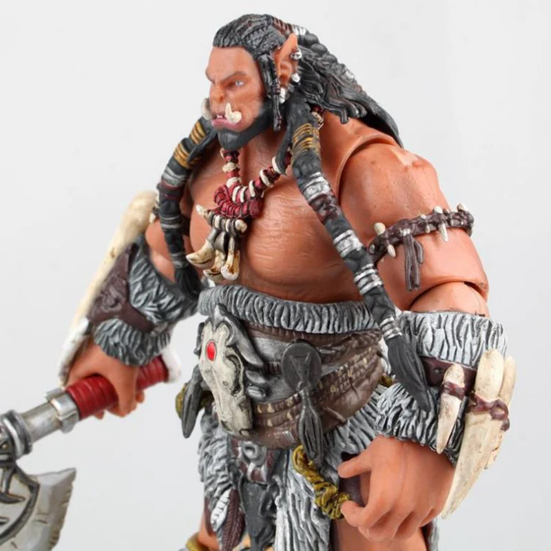Горячая игра WOW персонаж Durotan Frostwolf Orchi воин солдат передвижная ПВХ фигурка