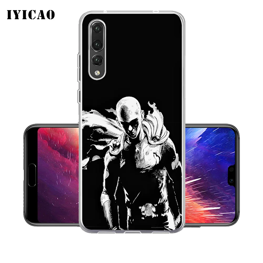 IYICAO One Punch Man мультфильм мягкий силиконовый чехол для телефона Huawei P30 P20 Pro P10 P9 P8 Lite P