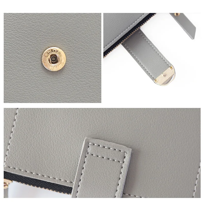 Женские кошельки 2019 Маленький модный кожаный женский кошелек для мелочи Дамский