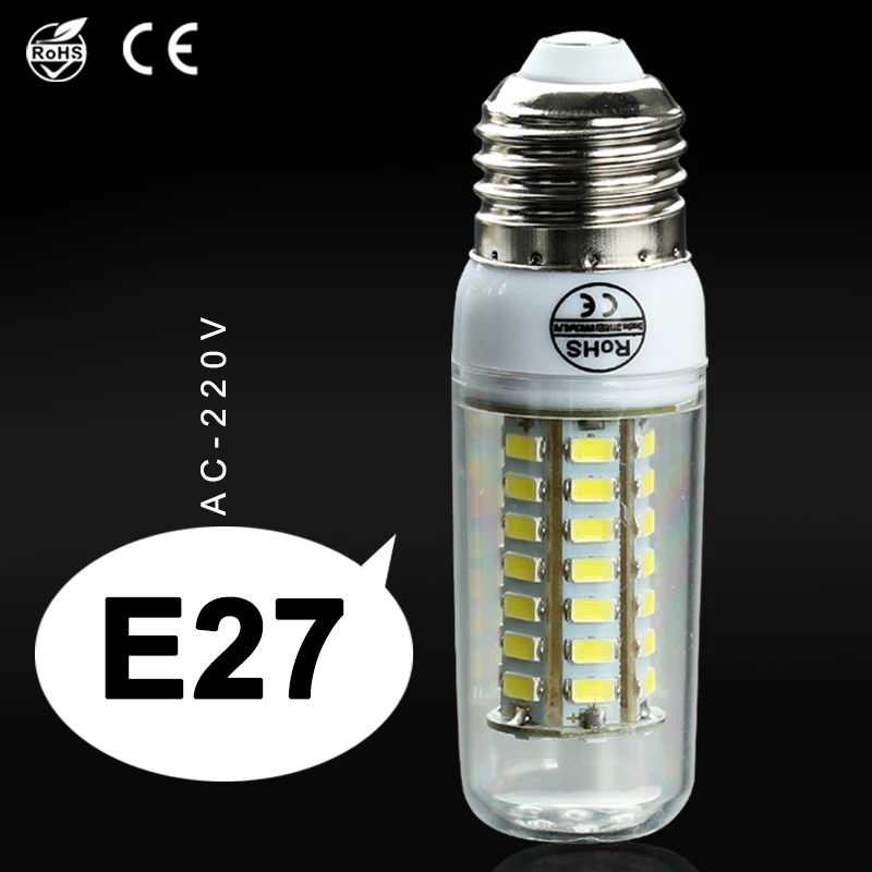 Высокая Мощность 220 В СВЕТОДИОДНЫЕ Лампы Кукурузы Прожектор SMD 5730 Лампада сид E27 E14