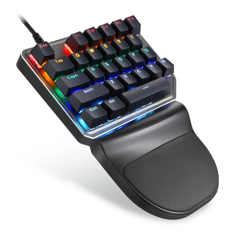 Motospeed K27 Механическая Проводная игровая клавиатура 27 клавиш синий переключатель