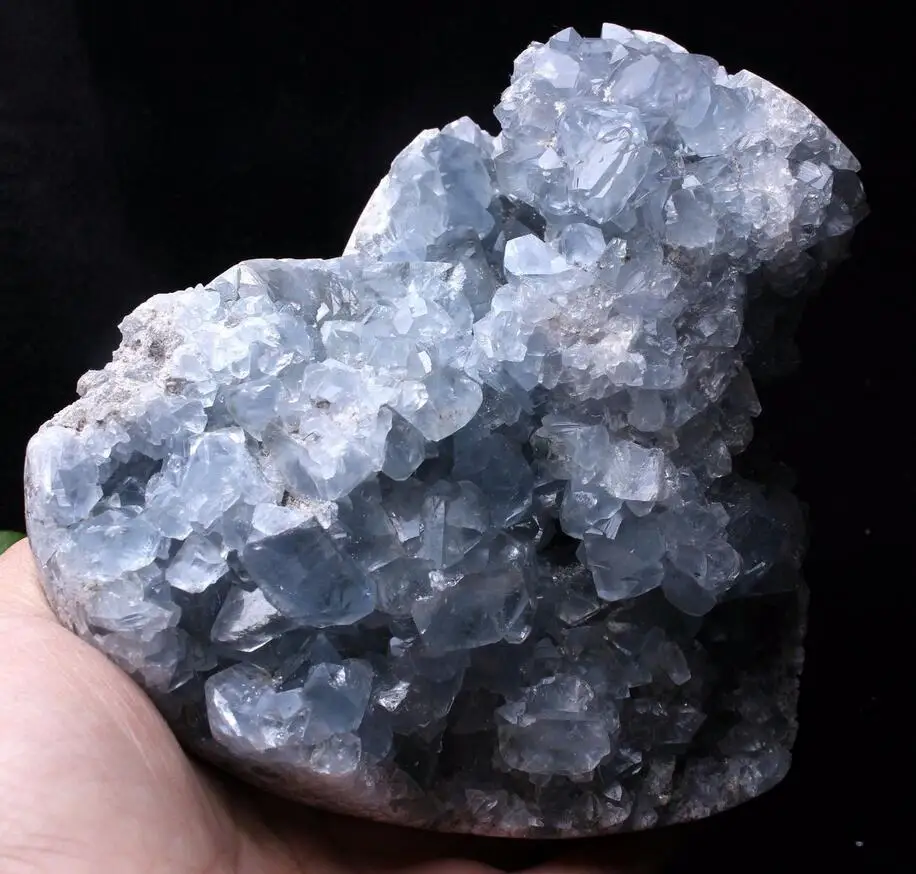 Редкий высококачественный великолепный Небесно-Голубой келестит сердце жеод