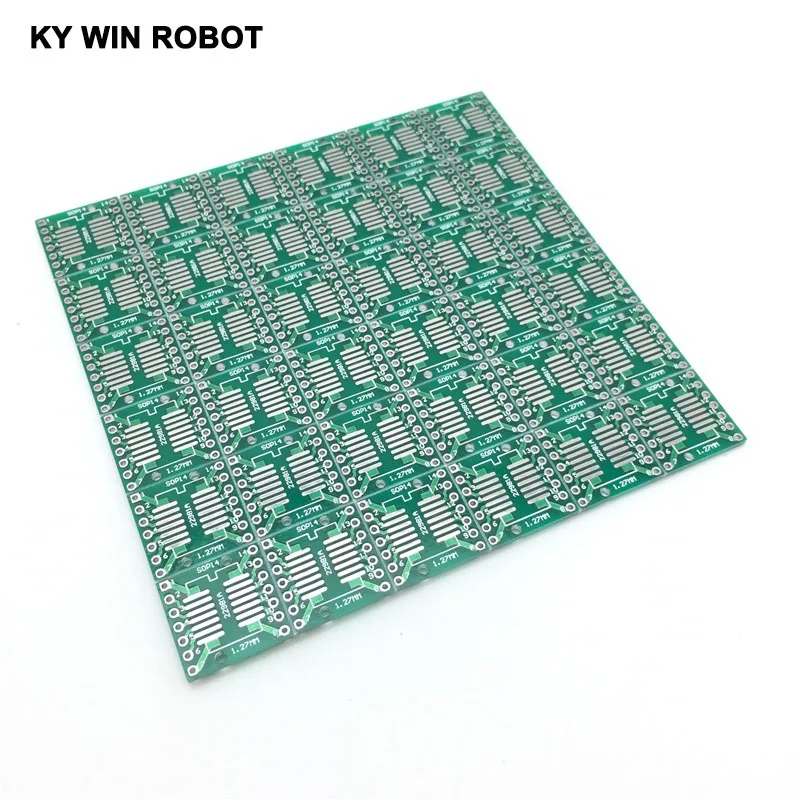 10 шт. SOP14 SSOP14 TSSOP14 к DIP14 Pinboard SMD адаптер для DIP 0 65 мм/1 27 мм до 2 54 Pin Pitch PCB плата