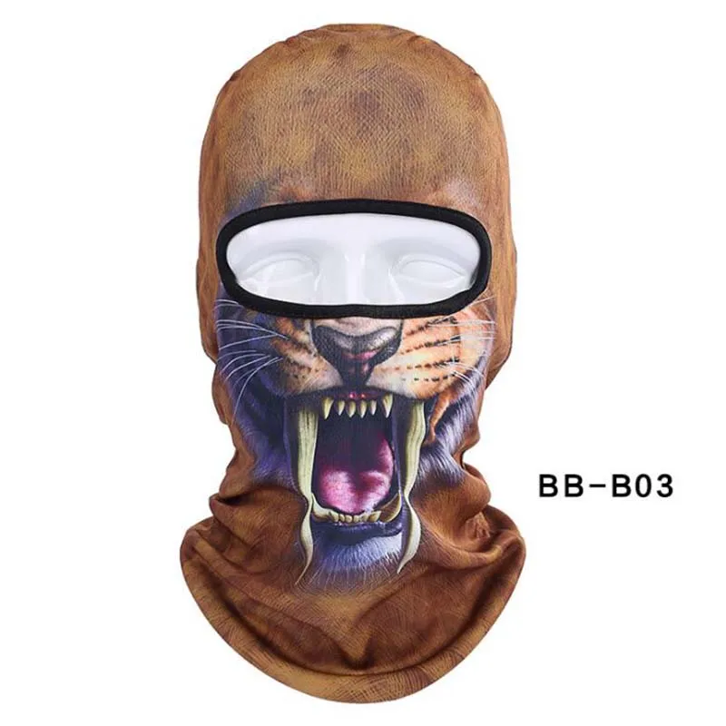 03 Winproof велосипедная маска для лица 3D Балаклава с животным анти-пылезащитный колпачок велосипедные лыжные принадлежности для сноуборда полная маска для шеи шарф капюшон - Цвет: 03
