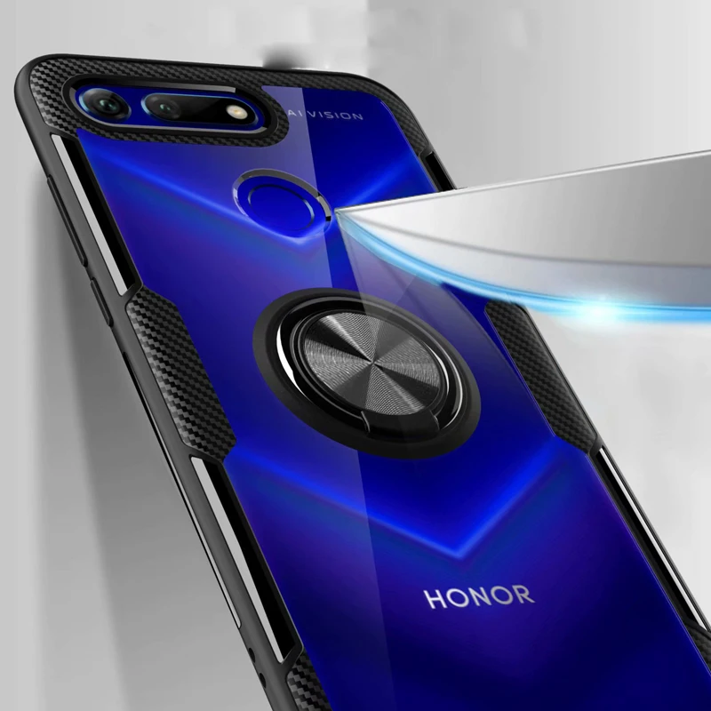 Чехол V20 для huawei Honor View 20, роскошное прозрачное защитное кольцо из углеродного волокна, чехол для Honor V20 PCT-AL10