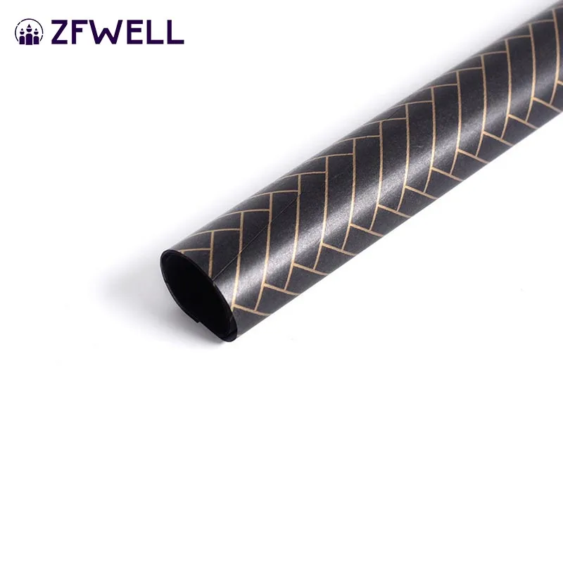 Zfwell 5pz Водонепроницаемый трафарет, в полоску, с клетчатым узором, надписями и печать оберточной бумаги подарок на день рождения, свадьбу в цветочек комплект для рукоделия supplies8