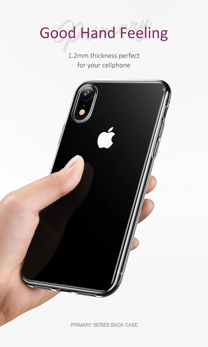 USAMS ТПУ чехол для iPhone XR X XS Max Прозрачный чехол для телефона для iPhone 7 8 6 5S SE 11 pro max ультра тонкий задний Чехол для телефона