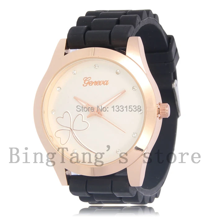 GE0667 Fashion 8 Colors Silicone Band Flower Watch for girls | Наручные  часы | АлиЭкспресс