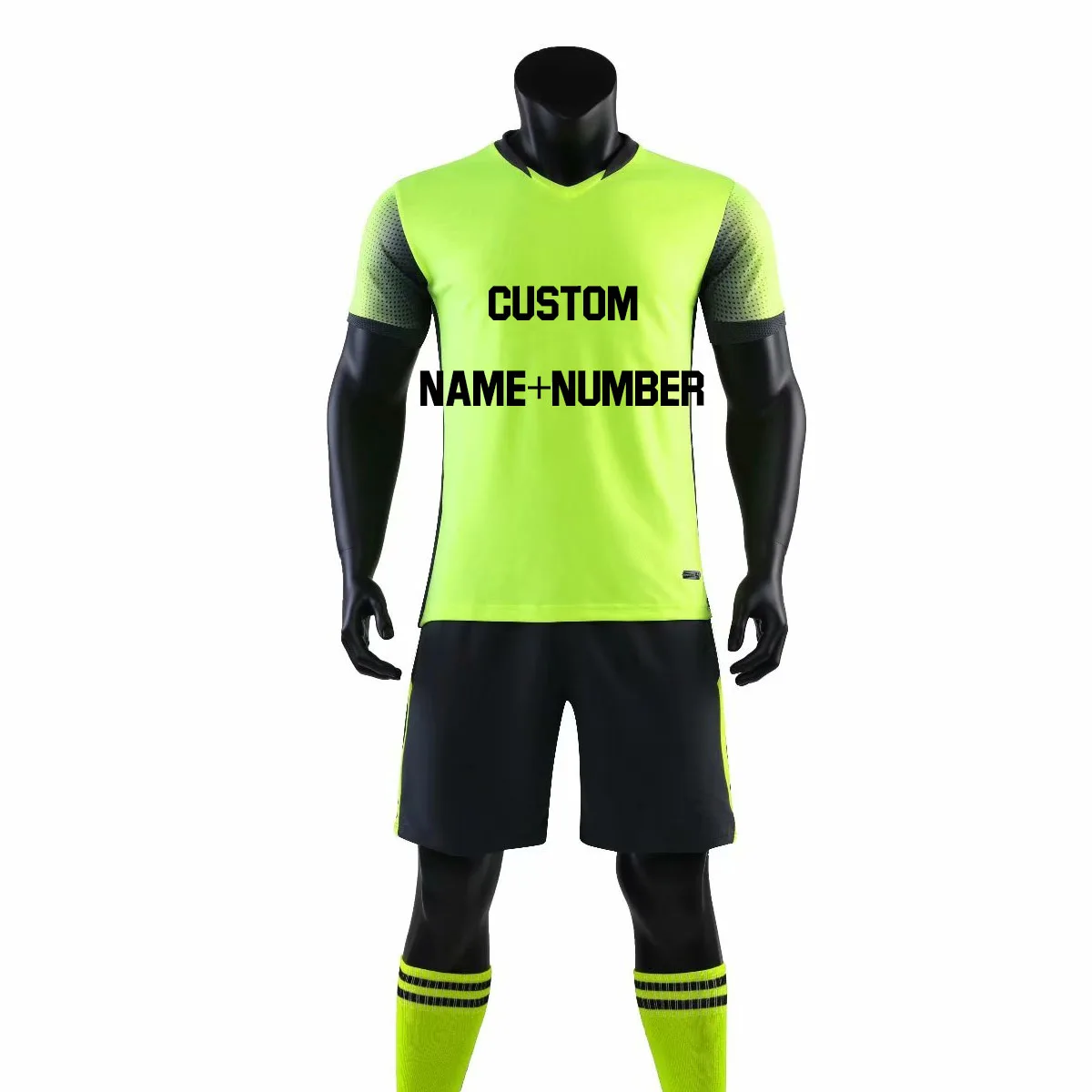 Custom name number Профессиональные детские футбольные майки на заказ, набор, форма, одежда для футбола, спортивный комплект, дешевая дышащая футбольная рубашка, спортивный костюм - Цвет: Custom name number