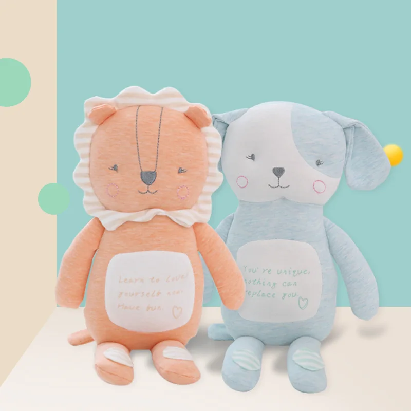 Cute Lion Dog Elephant Monkey Doll Baby Soft Plush Toys Children Puppy Accompany Sleeping Mate Stuffed Animal Infants Xmas Gift | Игрушки и