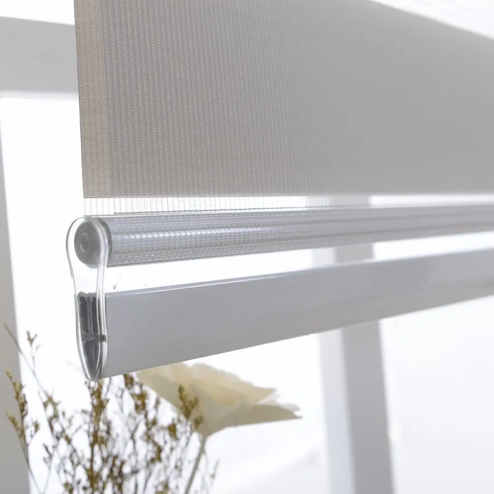 Горизонтальное окно отвесный тент жалюзи с зеброй двойные рольставни и