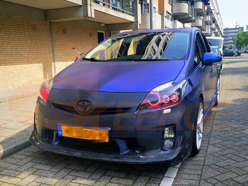 Для Toyota Prius 2012 2013 светодиодный ксеноновая фара RF Bluetooth контроллер многоцветный ультра яркий RGB комплект светодиодов «глаза ангела»